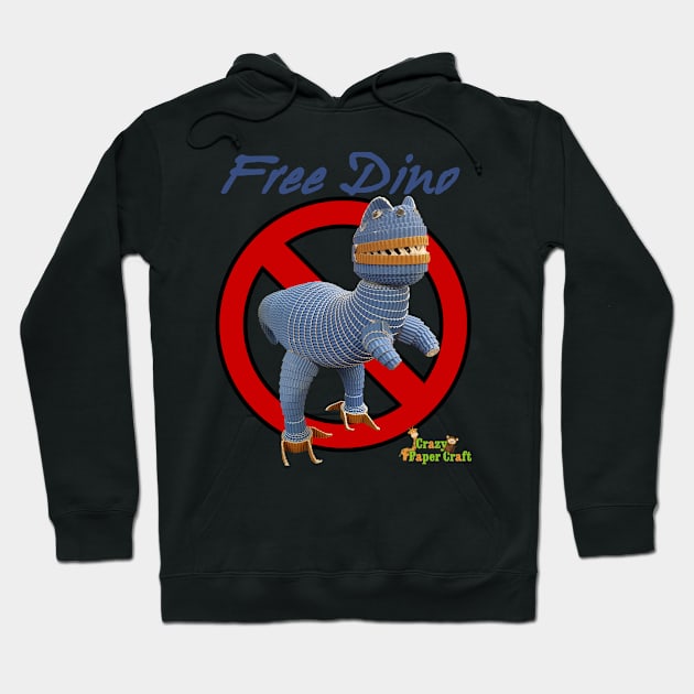 Free dino Hoodie by CrazyPaperCraft